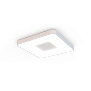 Plafoniera LED Smart dimabila cu telecomanda COIN 54x54cm alba