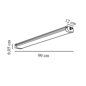 Plafoniera liniara LED cu senzor de miscare si protectie IP65 Burbank 90 163668 universul-luminii.ro