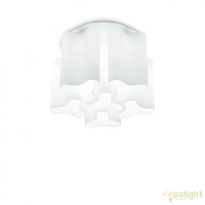 Plafoniera moderna design lux diametru 56cm, COMPO PL6 BIANCO 125503