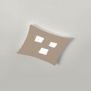 Plafoniera moderna ISOTTA 40x44cm, alb sau gri