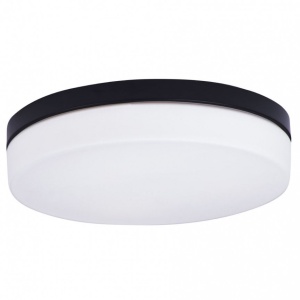 Plafoniera neagra cu protectie IP44 Oda C0194 MX