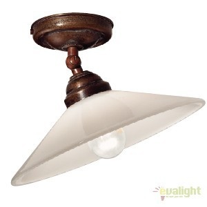 Plafoniera rustica fabricata manual, diam.25cm, Tabia 212.02.OV