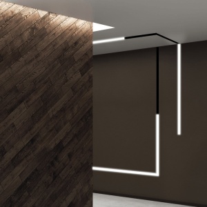 Profil Trimless, Corp de iluminat liniar incastrabil 34MM 58CM ON/OFF