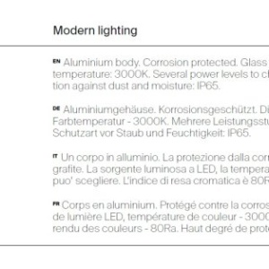 Proiector LED cu tarus iluminat exterior IP65 Bern 30W grafit 227258 universul-luminii.ro