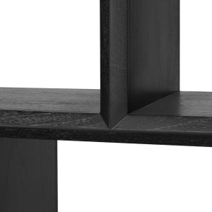 Raft din lemn design LUX Marguesa gri carbune 111661 HZ - Img 3