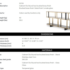 Raft elegant design LUX Clio Round low - Img 6
