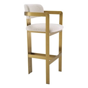 Scaun bar design LUX Donato, boucle crem 115048 HZ - Img 4