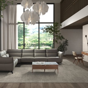 Scaun cu brate din lemn si piele sintetica Mink - Img 4
