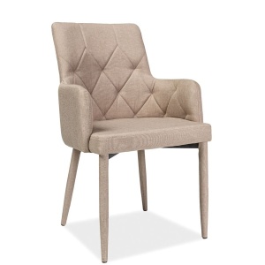Scaun cu brate elegant RICARDO bej RICARDOBE SM