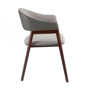 Scaun cu brate tapitat design italian Nogal - Img 3
