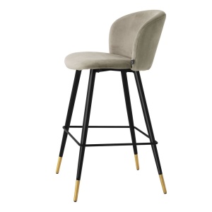 Scaun de bar design elegant LUX Volante, bej 115732 HZ - Img 4