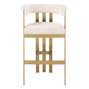 Scaun de bar design LUX, Bar Stool Clubhouse crem - Img 2