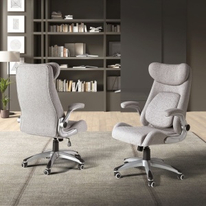 Scaun de birou modern Grey fabric - Img 6