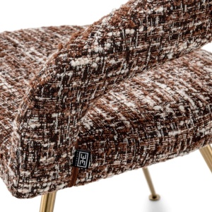 Scaun design elegant LUX Bravo, boucle sonata red - Img 5