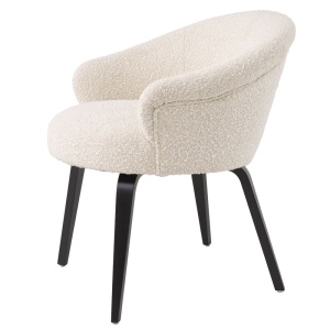 Scaun design elegant LUX Moretti, boucle crem 115038 HZ - Img 4