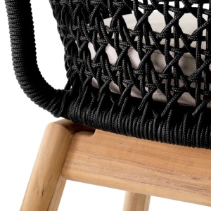 Scaun design natural pentru interior si exterior Trinity - Img 2