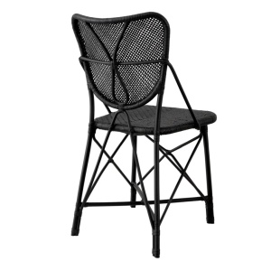 Scaun din ratan design LUX, Colony negru - Img 6