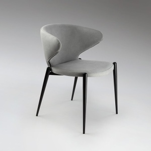 Scaun dining design elegant Alize gri