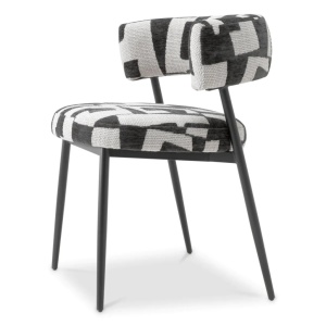 Scaun dining design LUX Folsom, Brooklyn black - Img 6