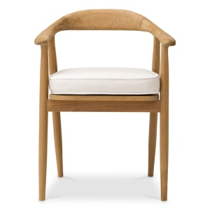 Scaun elegant design LUX Beale natur/ off-white - Img 2