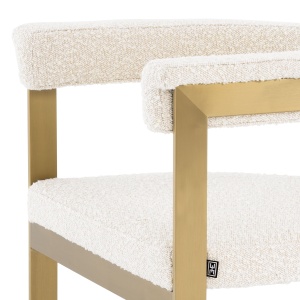Scaun elegant design LUX Clubhouse, crem 113987 HZ - Img 4