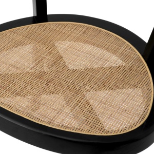 Scaun LUX design clasic Alvear negru, ratan - Img 2
