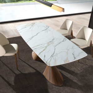 Scaun Lux tapitat cu piele sintetica Cream - Img 6
