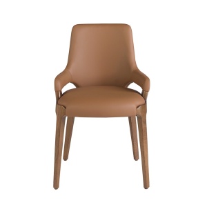 Scaun modern design italian Marron - Img 7