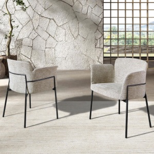 Scaun modern design italian, Tesatura, Grey - Img 7