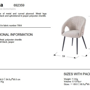 Scaun modern design LUX Koala - Img 2