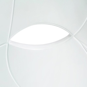 Scaun modern din fibra de sticla NEMO FACE alb - Img 3