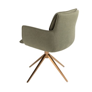 Scaun modern pivotant Olive green - Img 4