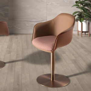 Scaun pivotant cu inaltime reglabila Stool maro