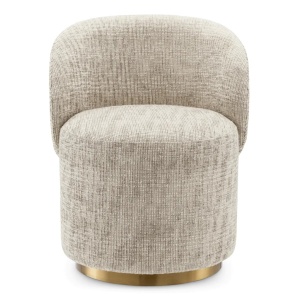 Scaun pivotant modern design LUX Chair Greer, Creststone beige - Img 3