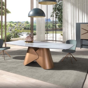 Scaun pivotant piele sintetica verde deschis Chair - Img 8