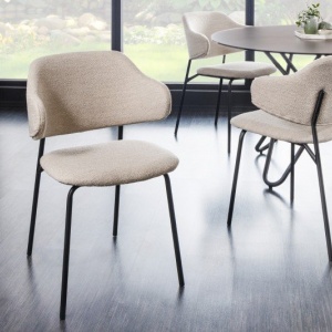 Set 2 scaune stil modern Tracy Alpine, boucle greige - Img 7