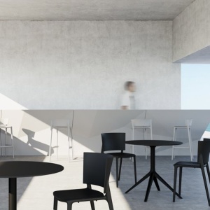 Set 4 Scaune de bar exterior / interior design modern premium AFRICA H-85cm 65030 - Img 2