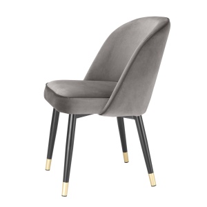 Set de 2 scaune design elegant Cliff, gri 114313 HZ - Img 5