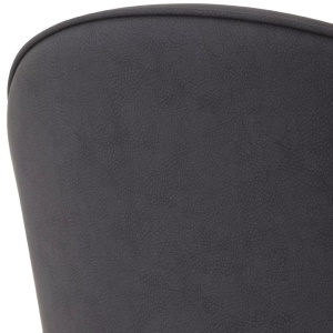 Set de 2 scaune design LUX Cooper, piele sintetica gri - Img 7