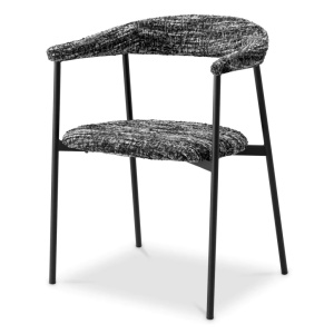 Set de 2 scaune design LUX Julio, Boucle sonata black - Img 4