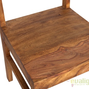 Set de 2 scaune din lemn de trandafir Lagos Sheesham A-35861 VC - Img 5