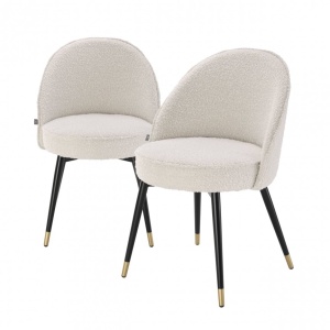 Set de 2 scaune elegante design LUX Cooper, crem 113988 HZ