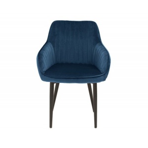 Set de 2 scaune elegante, tapitate Turin albastru regal