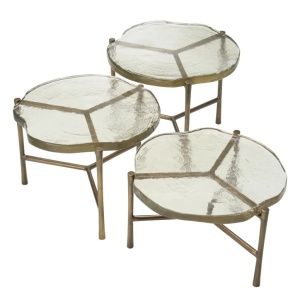 Set de 3 masute design LUX Claremont - Img 3