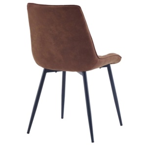 Set de 4 scaune ROADSTAR microfibra cognac - Img 8