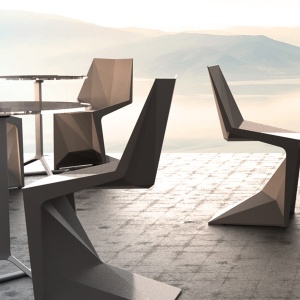 Set de 4 Scaune ultra-moderne de exterior / interior design premium VOXEL CHAIR 51033 Vondom - Img 4