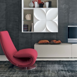 Sezlong cu mecanim de pliere/ Fotoliu design LUX Ricciolo TC 7865 - Img 9