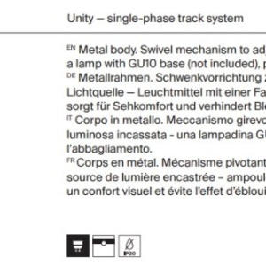 Spot, accesoriu pentru sinele monofazate Unity, Elti negru cu auriu - Img 7
