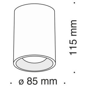 Spot aplicat Alfa negru MY-C012CL-01B 82668 universul-luminii.ro