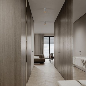 Spot aplicat design decorativ ciment, PELIA piatra neagra - Img 2